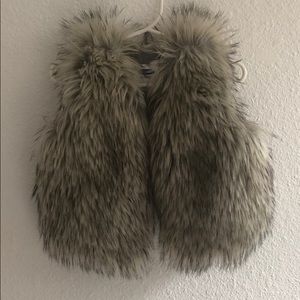 Old navy baby girl  fur vest